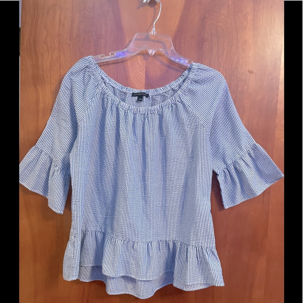 Womens Seersucker Blouse